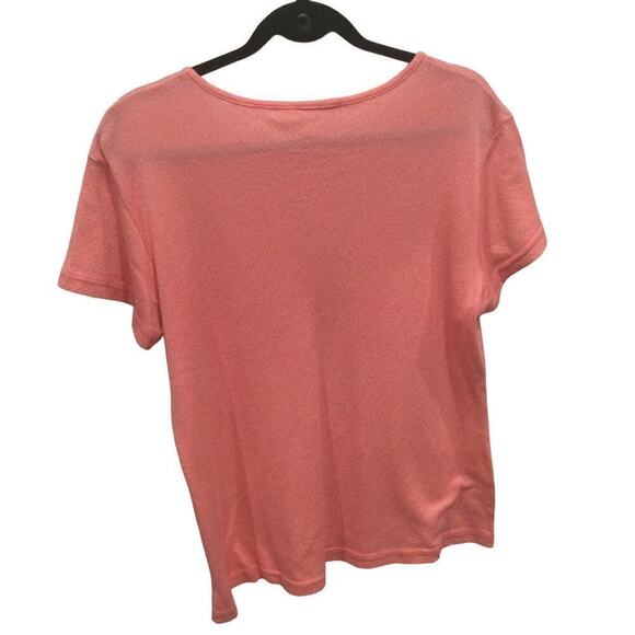 Fresh produce shirt womens XL pink stretchy metallic beachy lightweight barbie - Picture 8 of 9